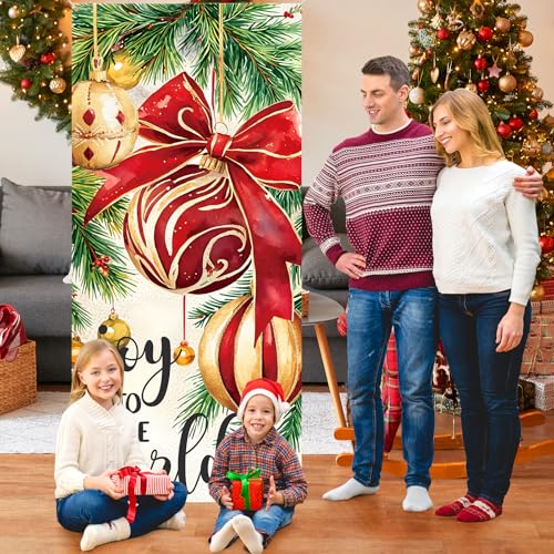 Christmas Door Cover Decorations Joy to the World Holiday Porch Sign