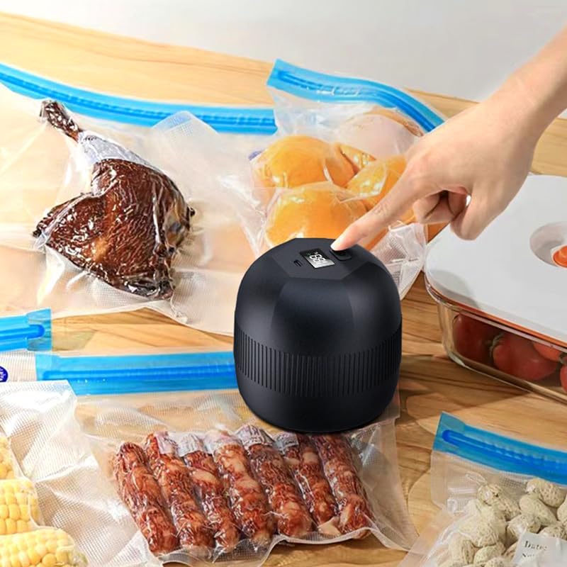 Skiennix Electric Mason Jar Vacuum Sealer Kit - Fully Automatic for Wide & Regular Mouth Jars | Portable & Efficient