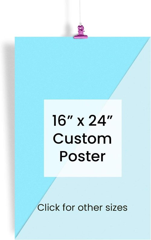 EzPosterPrints - Custom Poster Print - Upload Your Image for Personalized Decor - 16 x 24 Inches