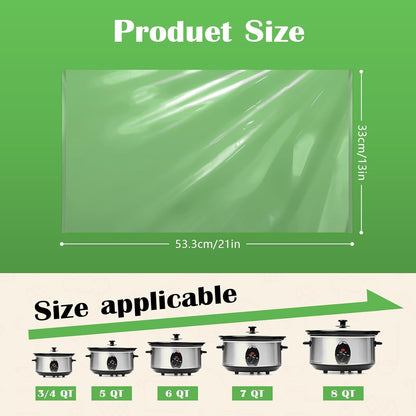 Slow Cooker Liners | 20 Disposable BPA-Free Bags for 3-8 Quart Crock Pots - Mess-Free Cooking