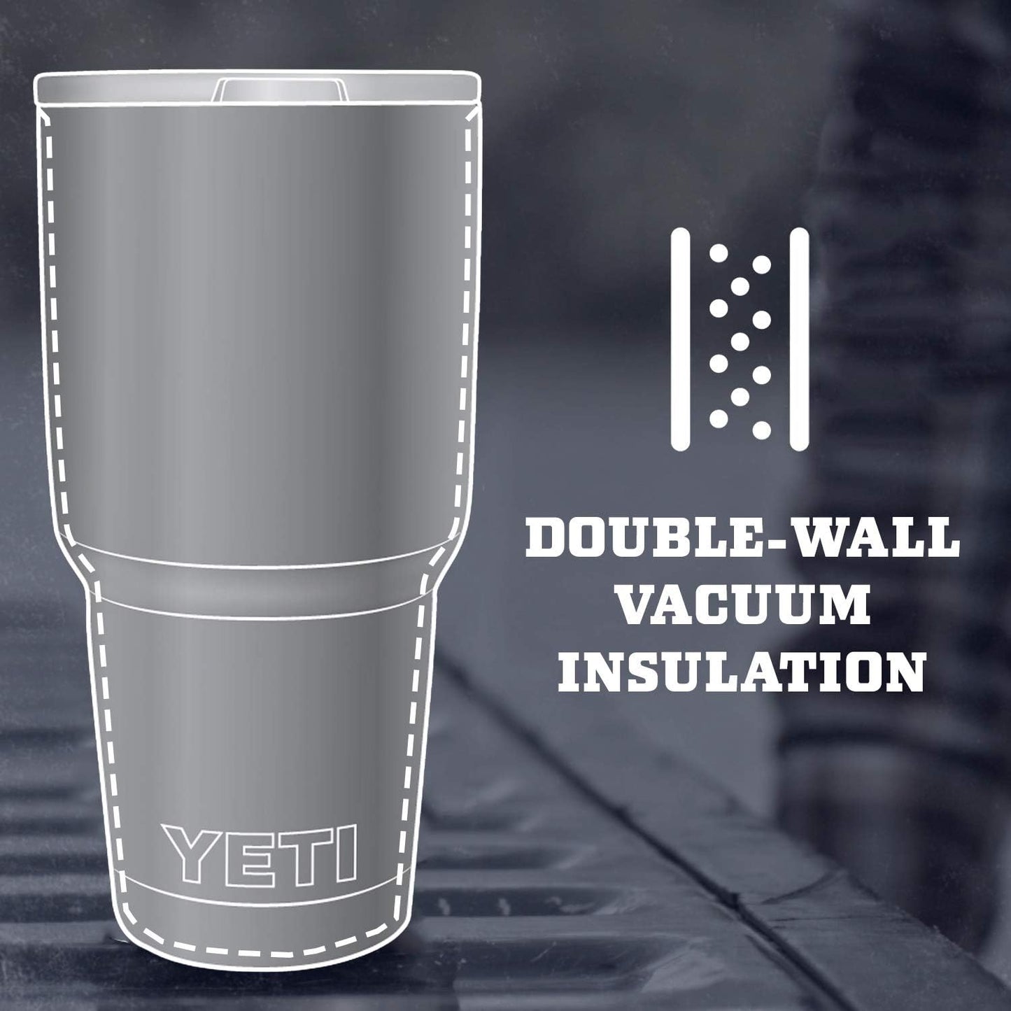 YETI Rambler 30 oz Stainless Steel Tumbler - Vacuum Insulated with MagSlider Lid