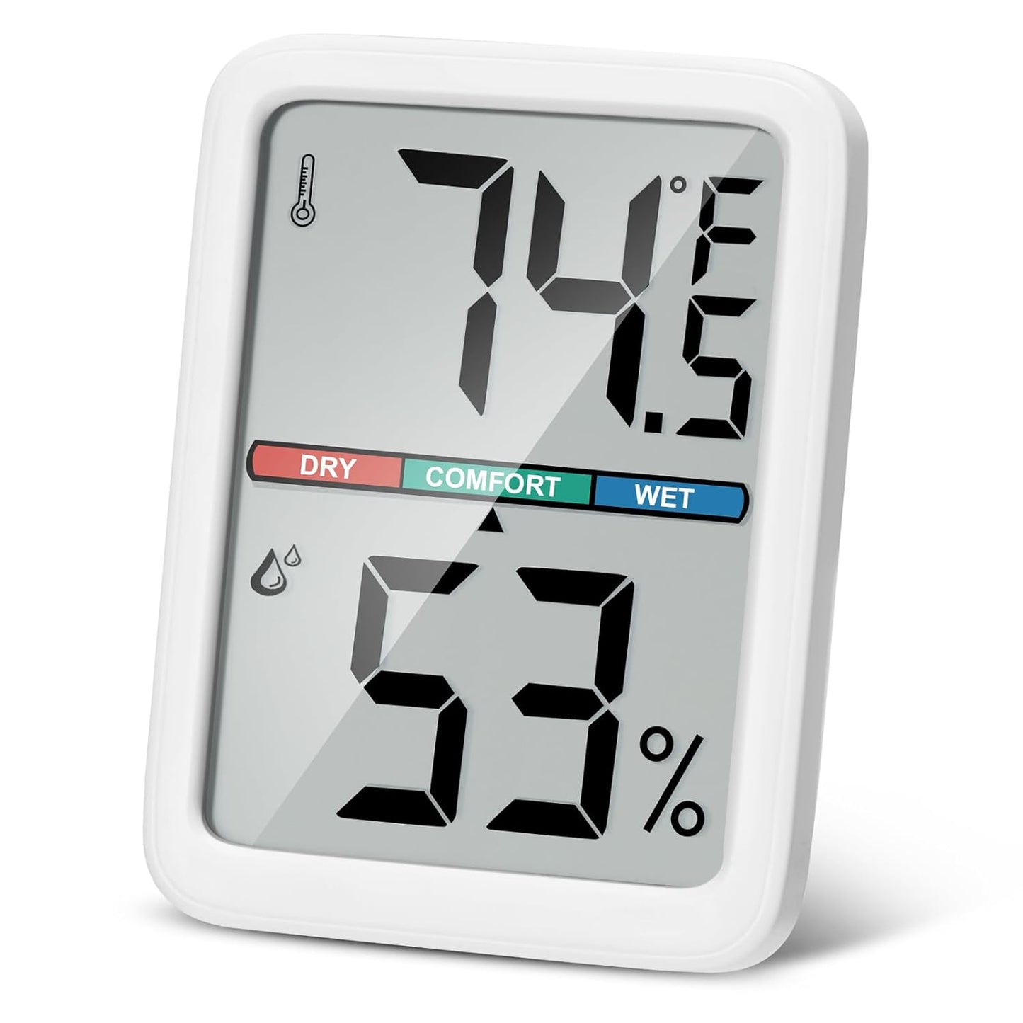 Skiennix Digital Thermometer | High Accuracy Hygrometer with Large LCD Screen - Ideal for Home & Office