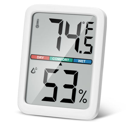 Skiennix Digital Thermometer | High Accuracy Hygrometer with Large LCD Screen - Ideal for Home & Office
