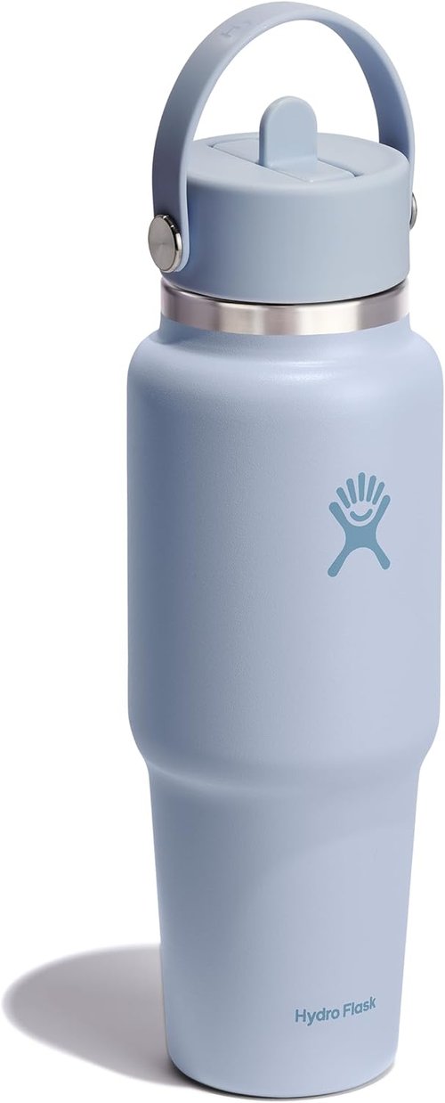 Hydro Flask Travel Water Bottle - Insulated Stainless Steel - Leakproof 32 Oz in Surf Blue