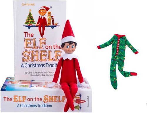 Elf On The Shelf - Blue Eyed Boy Scout Elf | Claus Couture Good Night, Sleep Tight Outfit