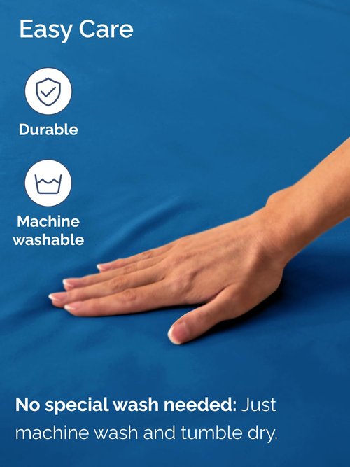 Extra Deep Cal King Fitted Sheet - Hotel Luxury Single Fitted Sheet Only - Easily Fits 18 inch to 24 inch Mattress - Ultra Soft, Wrinkle Free with Extra Deep Pockets - Breathable & Comfy - Royal Blue