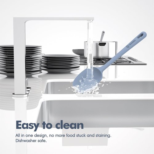 ChefAide Silicone Spatula Set - 3 Pieces, Heat Resistant, Ergonomic Grip for Nonstick Cookware