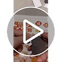 Rectangle Acrylic DIY Fridge Magnet Kit 50 Pcs with Magnetic Photo Frames