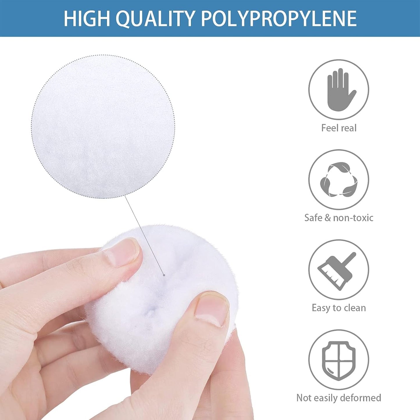 URATOT Snow Toy Balls - 40 Pack Plush Fake Snowballs for Indoor Winter Fun | Soft & Safe for Kids