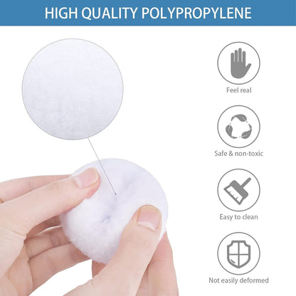 URATOT Snow Toy Balls - 40 Pack Plush Fake Snowballs for Indoor Winter Fun | Soft & Safe for Kids