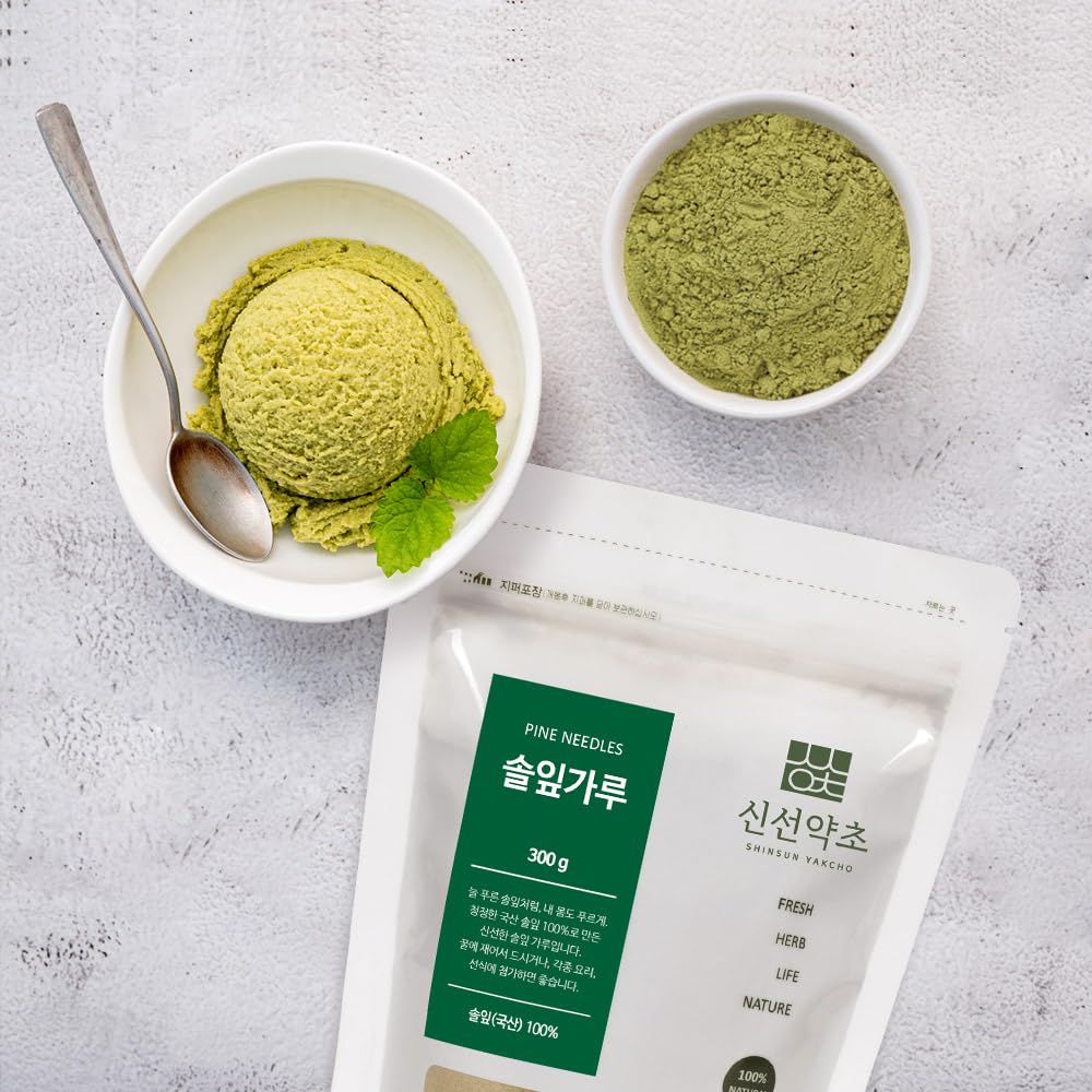 K-Herb Korean Pine Needle Powder | 300g | 1 Pack, 100% Pure Natural, Ready to Eat, 솔잎가루