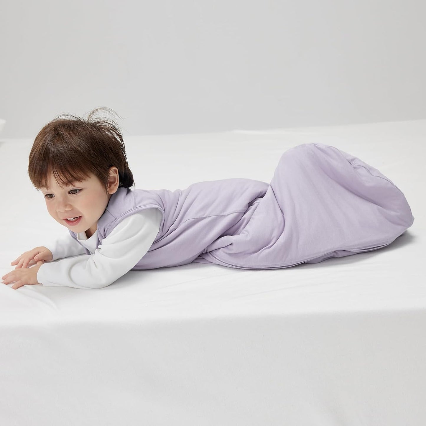 Duomiaomiao Baby Sleep Sack - Buttery Soft Bamboo Rayon, 2-Pack, 6-18 Months, 1.0 TOG, 2-Way Zipper