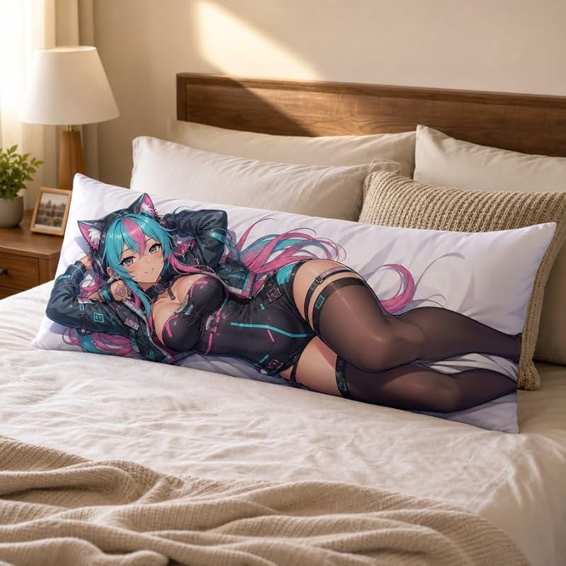 Anime Body Pillow Cover 20x59in Dakimakura Custom Design - Variation of THIS listing 20"×59"