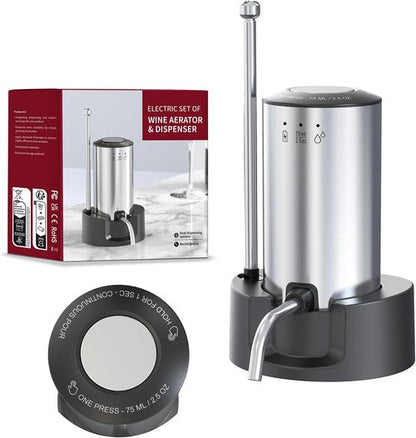 Electric Wine Aerator, Automatic Wine Dispenser with Decanter, Wine Aerator Pourer Spout - Gift for Wine Lovers