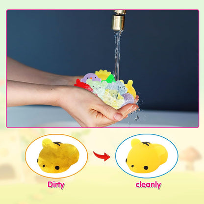 Skiennix Mochi Squishy Toys - 200 Pcs Kawaii Bulk Party Favors for Kids & Teens | Perfect for Easter & Birthdays