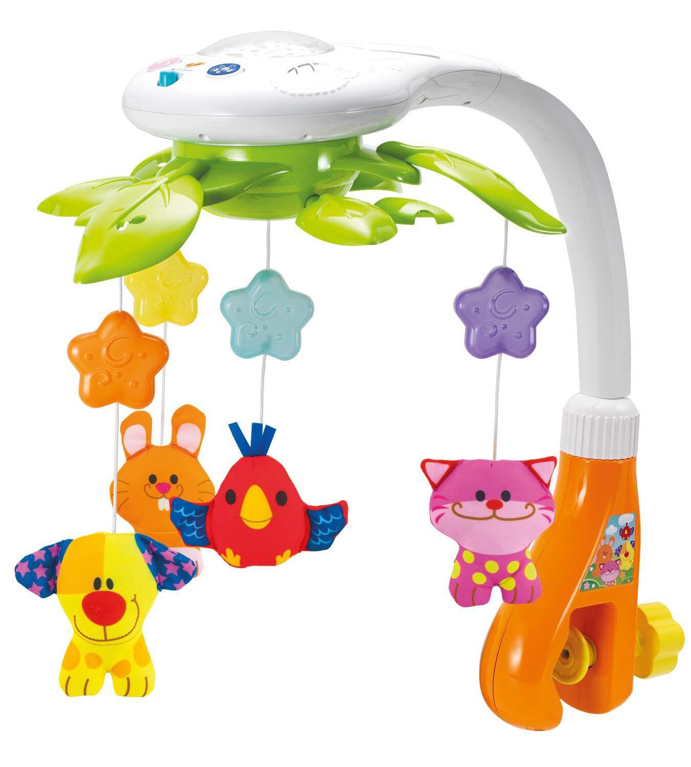 Skiennix Baby Crib Mobile - Musical Rotating Mobile with Star Projector & Calming Lullabies for Newborns