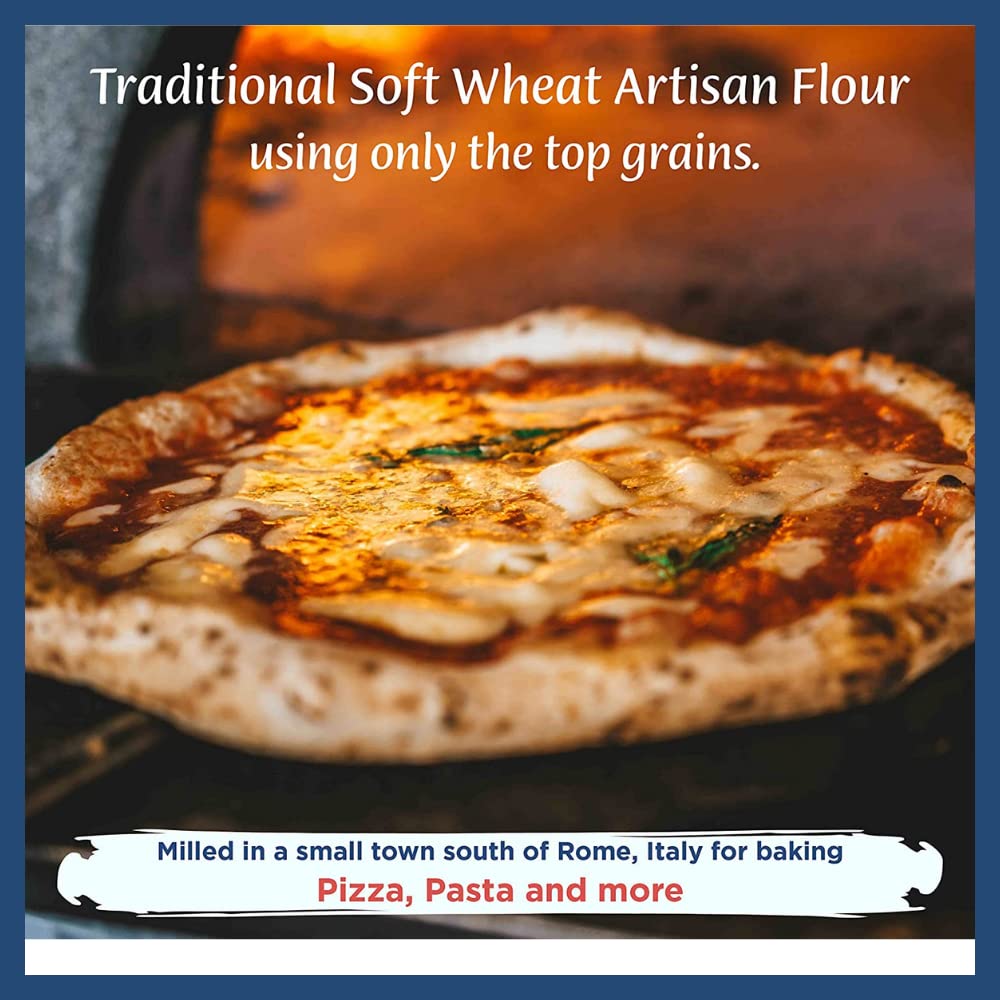 POLSELLI Classica Double Zero Flour - All-Natural for Pizza, Bread & Pasta | 1 kg (2.2 lbs)