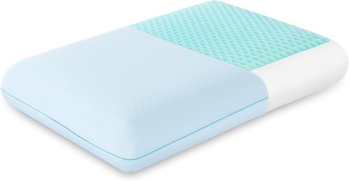 EGOHOME Cooling Gel Memory Foam Pillow - Reversible Cover for All Sleep Positions | Machine Washable, Standard Size, Blue