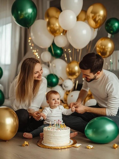Gold Balloons 60 PCS - 12 Inch Metallic Gold Balloons for Birthday, Baby Shower & Party Decor