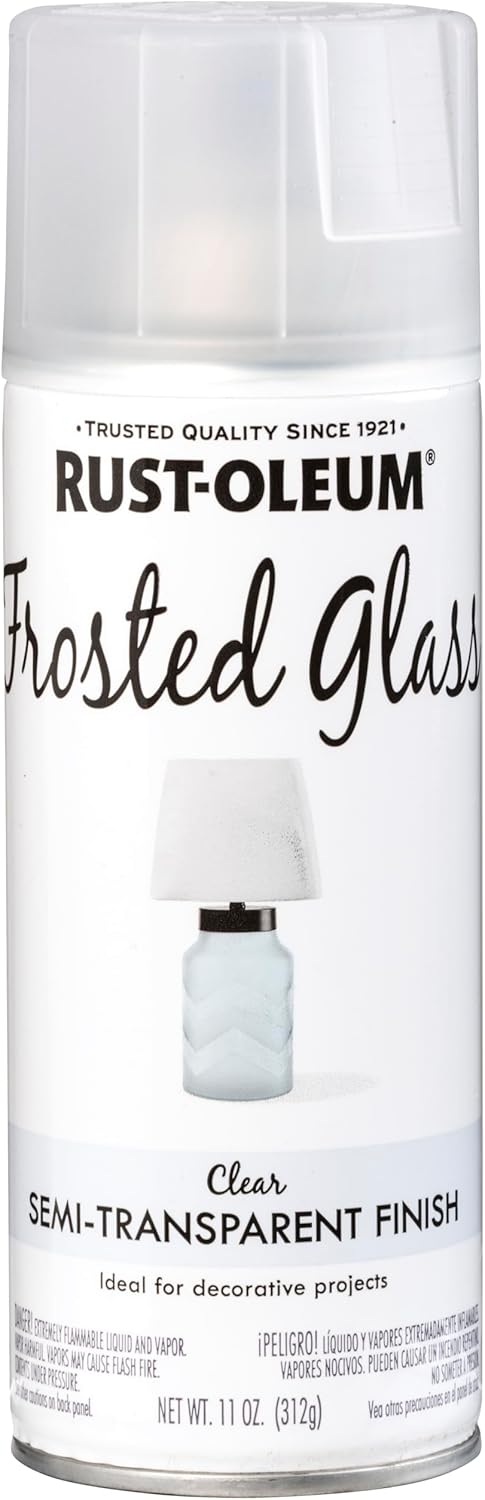 Rust-Oleum Frosted Glass Spray Paint - 11 Oz Can for Stunning Frosted Finish
