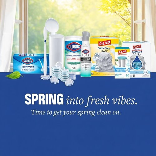 Clorox ToiletWand Cleaning System - Disposable Toilet Cleaner with 16 Scrubbing Pad Refills & Caddy
