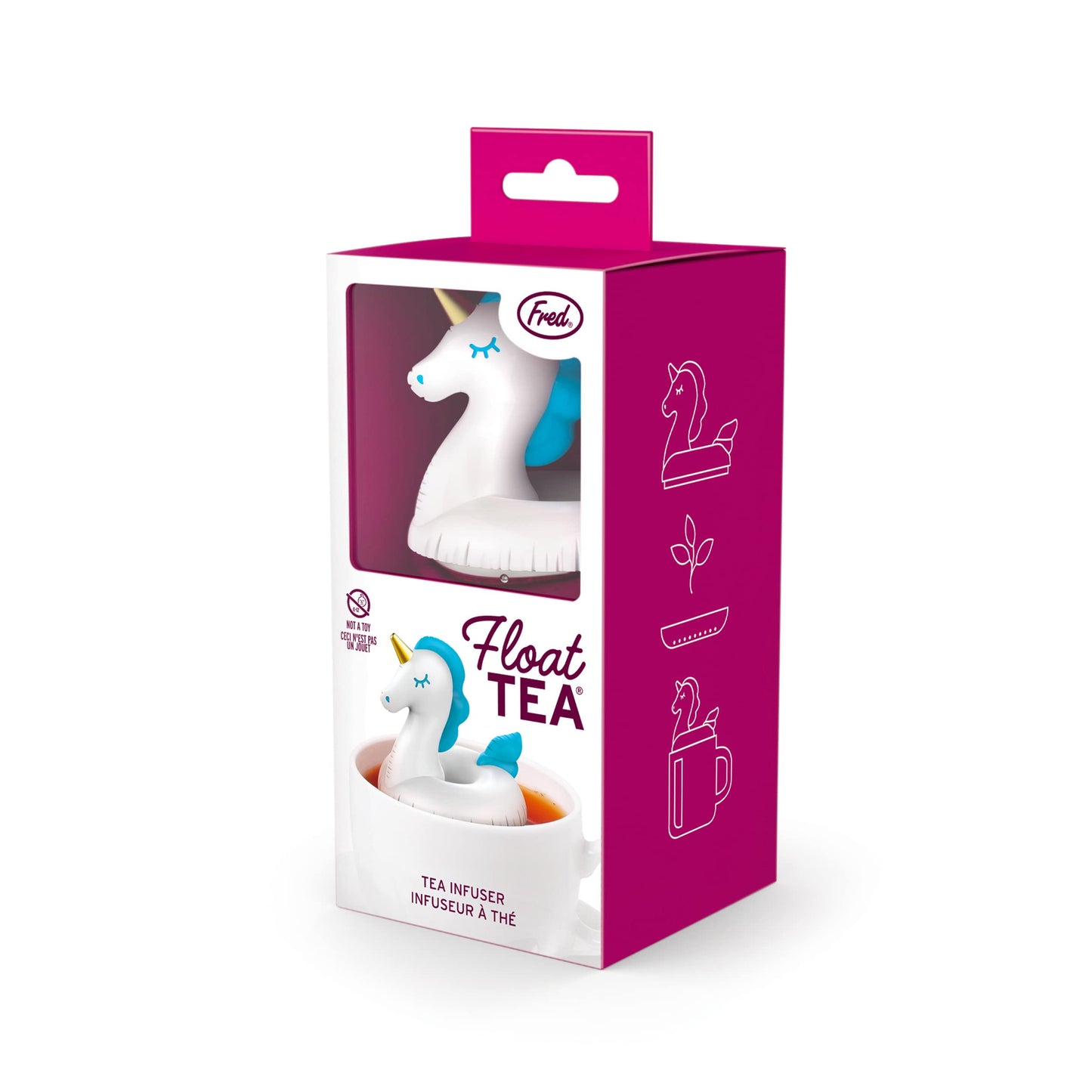 Genuine Fred, FLOAT-TEA UNICORN, Unicorn Pool Float Reusable Tea Infuser, Fun Gift for Tea Lovers, Clever Kitchen Gadget