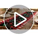 Seliem Red and Black Christmas Table Runner 13x72 Inches Polka Dot Holiday Decor Variation of THIS listing