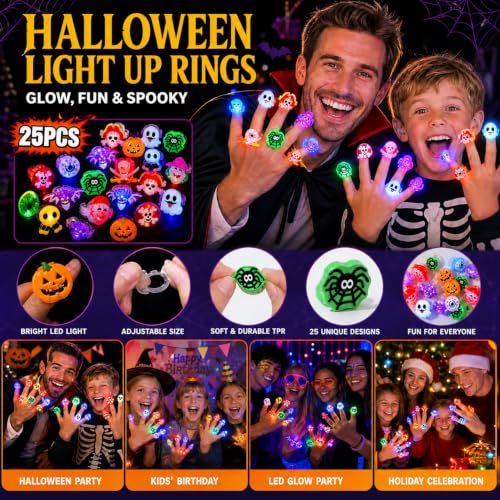 25Pcs Halloween Party Favors for Kids Trick-or-Treat Toys