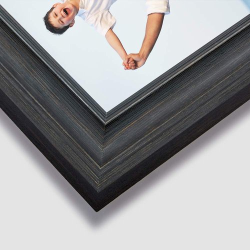 LaVie Home 5x7 Picture Frames (1 Pack, Black) Rustic Photo Frame Set with High Definition Glass for Wall Mount & Table Top Display