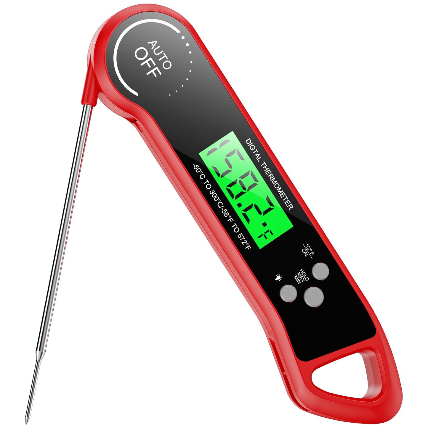 Skiennix Digital Meat Thermometer - Instant Read with Backlight & Waterproof Design for BBQ, Turkey, Candy, Beef