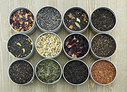 Solstice Loose Leaf Tea Ultimate Sampler Feat. 12 Teas; Approx 180+ Servings