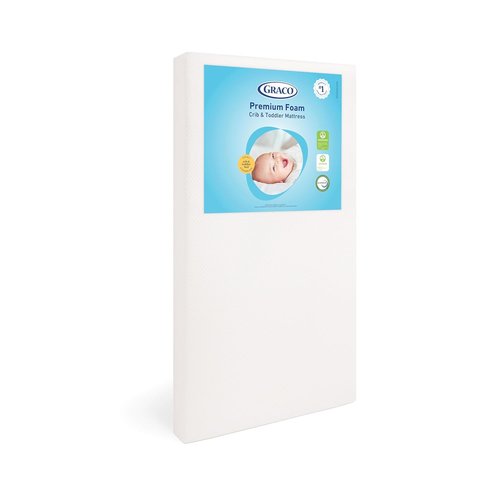 Graco Premium Crib & Toddler Mattress - GREENGUARD Gold Certified, Waterproof Cover, Fits Standard Cribs & Toddler Beds