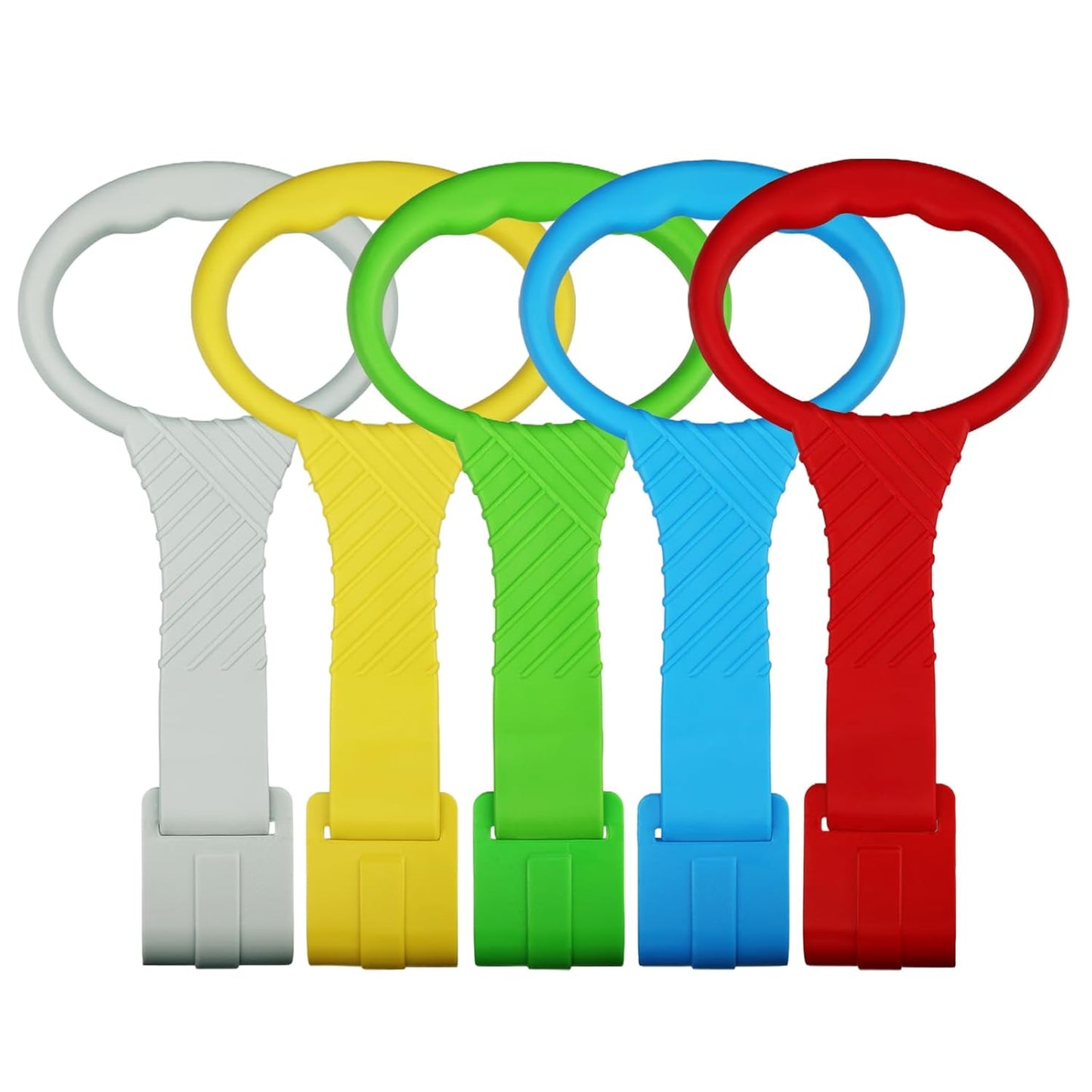 Playpen Baby Pull Up Rings by 5PCS - Premium Ergonomic Handles for Infants & Toddlers - 5 Color Options