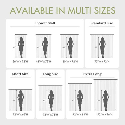 AmazerBath Shower Curtain Liner, 48x72 Clear Shower Curtain Liner, Waterproof Plastic Shower Liner, Cute Lightweight PEVA Shower Curtain for Bathroom with 2 Magnets and 8 Rustproof Metal Grommets