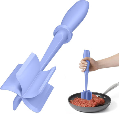 Skiennix Meat Chopper - Premium Heat Resistant Hamburger Grinder for Ground Beef | Purple