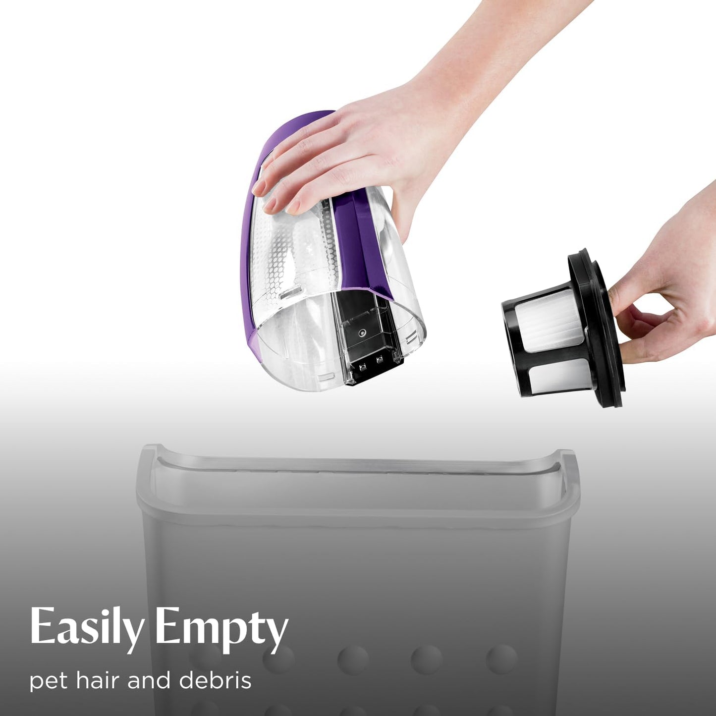 Bissell Pet Hair Eraser Cordless Hand Vacuum - Lithium Ion, Easy-Empty Dirt Bin & Tools Included | 2390A