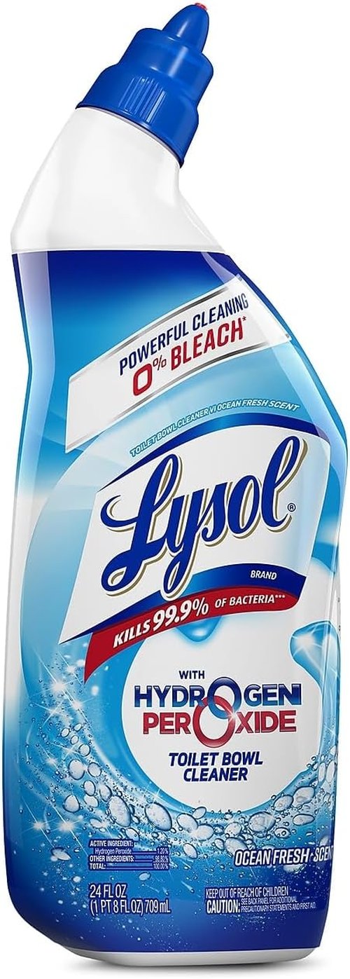 Lysol Toilet Bowl Cleaner - Ocean Fresh Scent | 24 oz. Bottle | 9-Pack for Ultimate Freshness