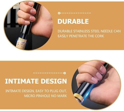 Aeropop Wine Opener, Aero pop Wine Opener, Travel Portable Pocket Air Pressure Pump Wine Openers, Needle Type Wines Bottle Openers for Home, Restaurant, Party (Red)