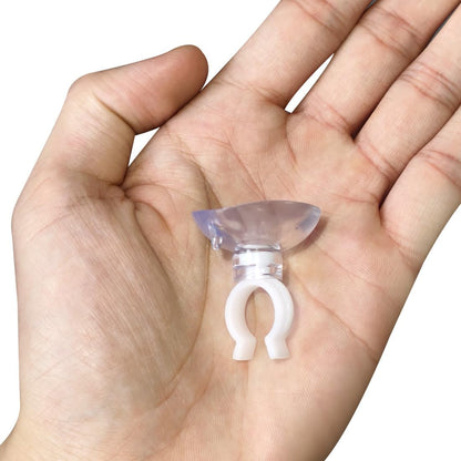 uxcell Aquarium Suction Cup Clips - Durable Airline Tube Holders for Fish Tanks | Clear 13mm, 20 Pcs