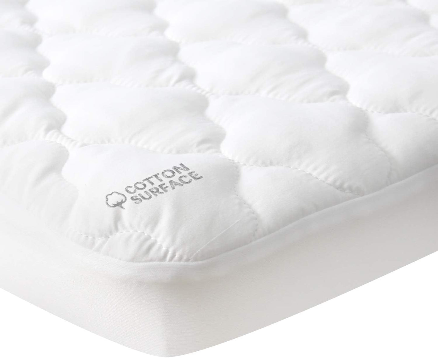 Skiennix Waterproof Pack and Play Mattress Pad - Fitted Cotton Protector for Graco Play Yard & Mini Crib