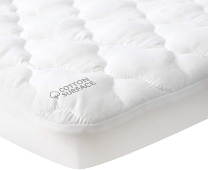 Skiennix Waterproof Pack and Play Mattress Pad - Fitted Cotton Protector for Graco Play Yard & Mini Crib