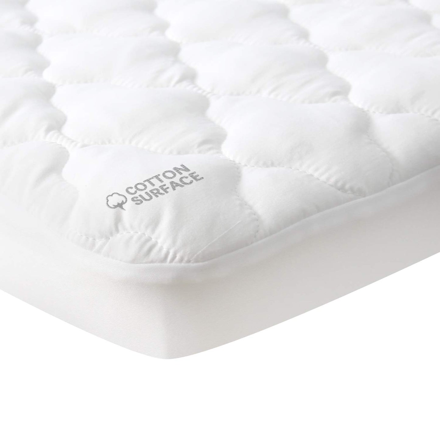 Waterproof Pack and Play Mattress Pad Sheets Fitted, Cotton Fabric Pack and Play Protector, Fits Graco Play Yard, Baby Mini Crib Sheet Cover