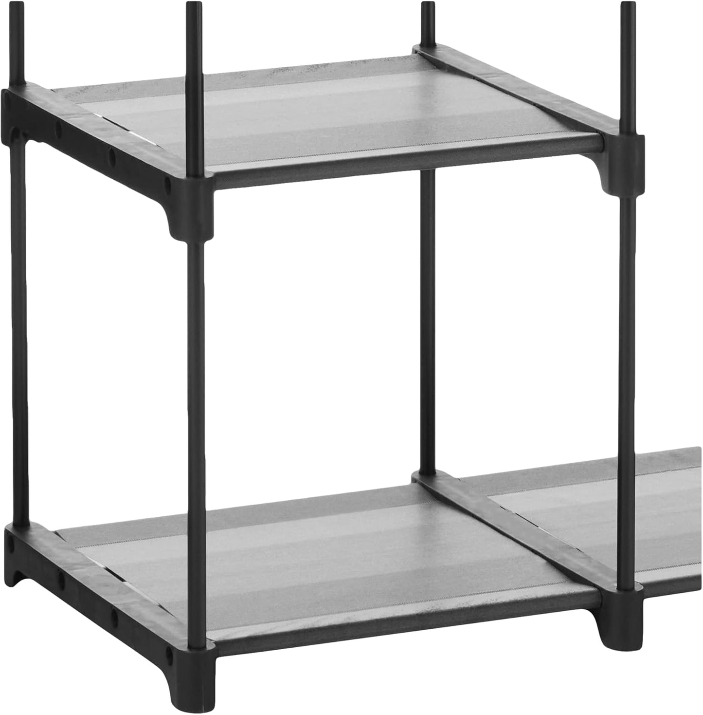 SONGMICS Portable Closet - Freestanding Clothes Rack with Shelves & Hanging Rods | Black, 44.1 x 16.9 x 65 Inches
