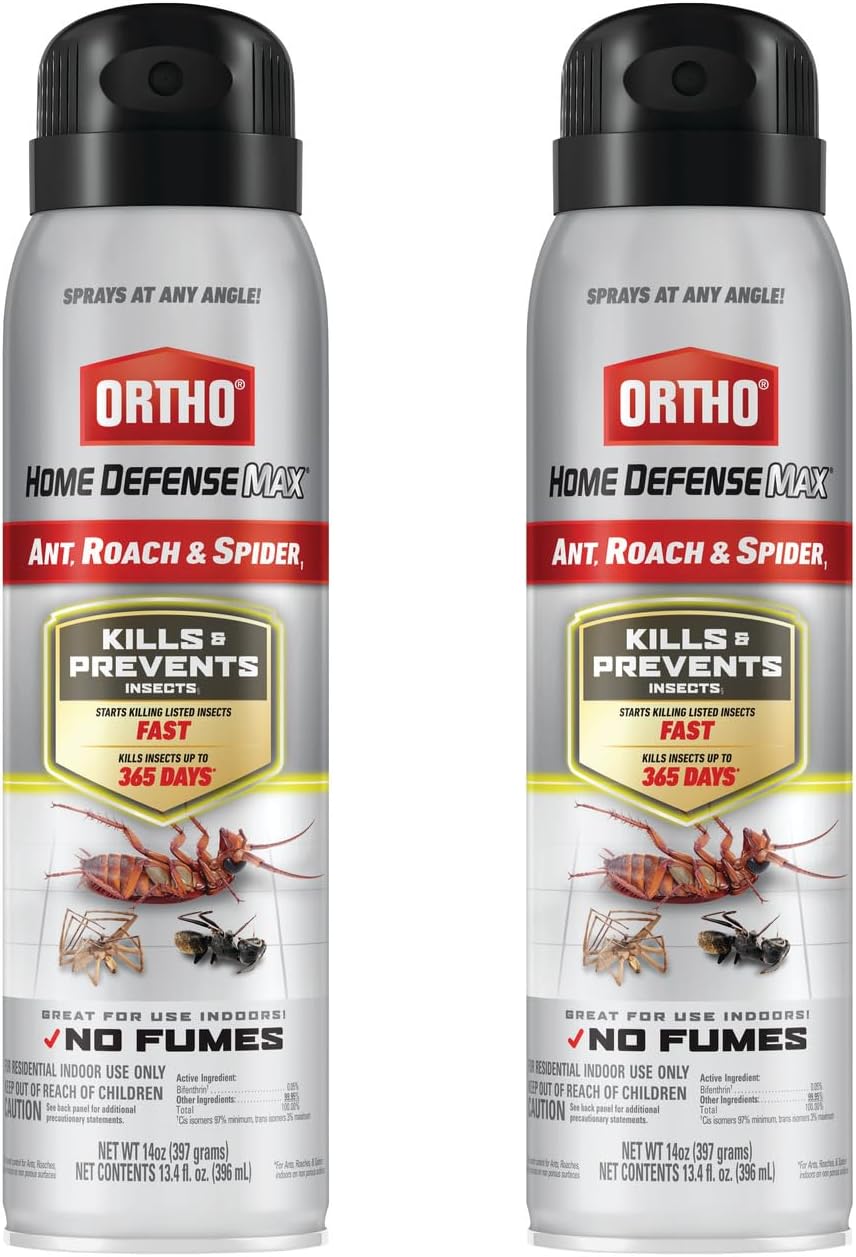 Ortho Home Defense Max Indoor Insect Spray - Kills Ants, Roaches & Spiders | 14 oz. (2-Pack)