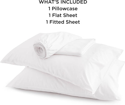Bedsure Cooling Sheets - Twin XL Bamboo Rayon | Breathable & Soft Hotel Luxury Bedding, White