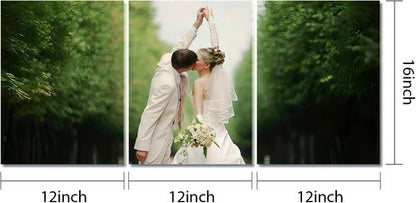 Custom Canvas Prints - Personalized Triptych Poster Set (Unframed 12x16) | Unique Wall Art for Home Decor