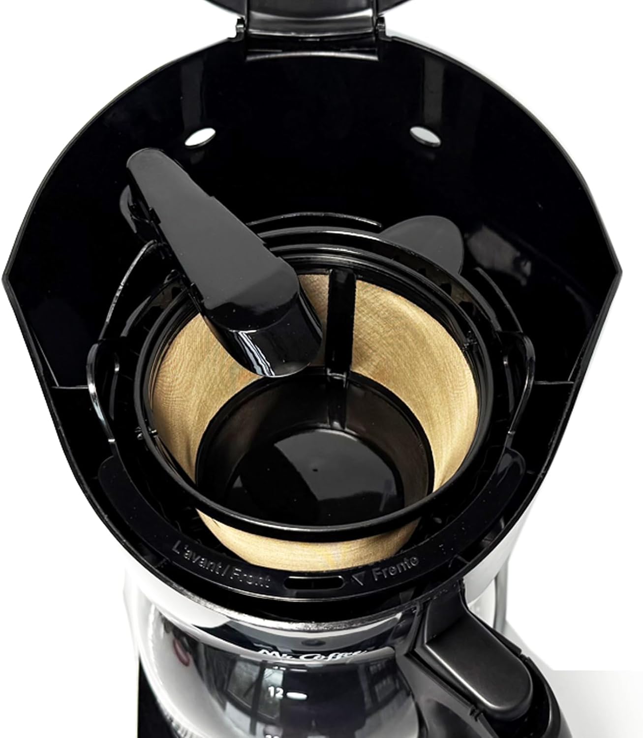 Mr. Coffee Gold Reusable Coffee Filter - 2-Pack for 8-12 Cup Coffee Makers | Compatible with Black & Decker