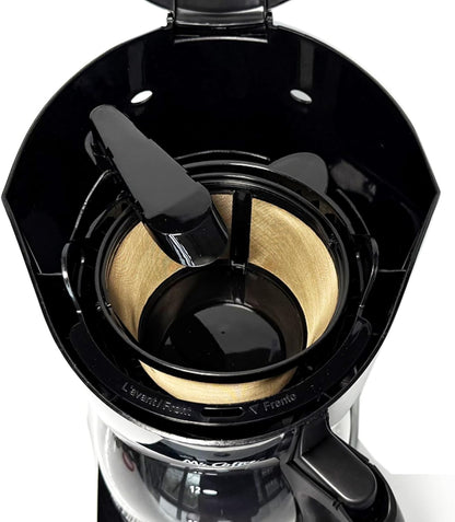 Mr. Coffee Gold Reusable Coffee Filter - 2-Pack for 8-12 Cup Coffee Makers | Compatible with Black & Decker