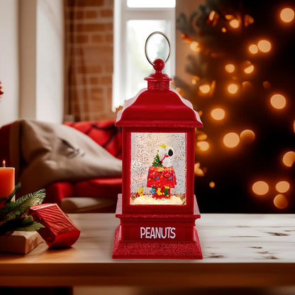 Skiennix 9-Inch Battery-Operated Musical Water Lantern - Peanuts Design for Festive Decor