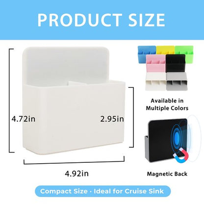 Magnetic Toothbrush Holder for Cruise Ship Cabins – Cruise Essentials 2026 & Travel Must Haves – Wall-Mounted Cruise Bathroom Organizer for Alaska & Caribbean Staterooms (White)